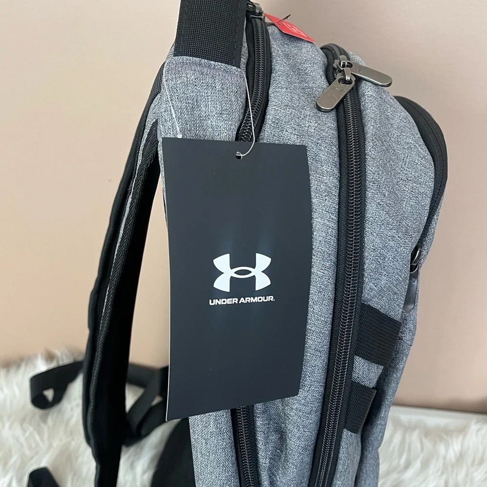 {Under Armour} UA Hustle Backpack in Grey / Black - NWT
